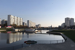 В районе Братеево благоустройства территории общественного пространства вокруг пруда в Братеево